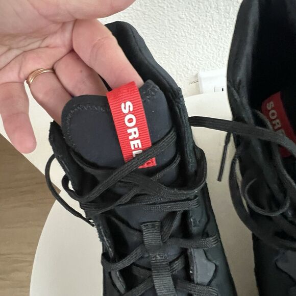 Sorel Ona 503 Black High Top Lace Up Sneaker Women’s 10.5 - Picture 4 of 8